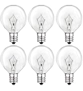 25 Watt Wax Warmer Bulbs,Light Bulbs for Full Size Scentsy Warmer,120V/E12 Base Type G Bulb,Dimma...