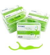 YYING Dental Floss Picks 300 Count Extra Strong Flosser Pick Fresh Mint Professional Tooth Picks ...