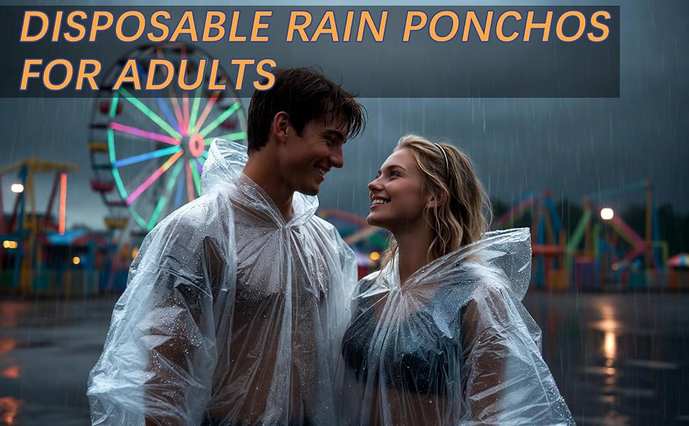 Disposable Rain Ponchos Bulk