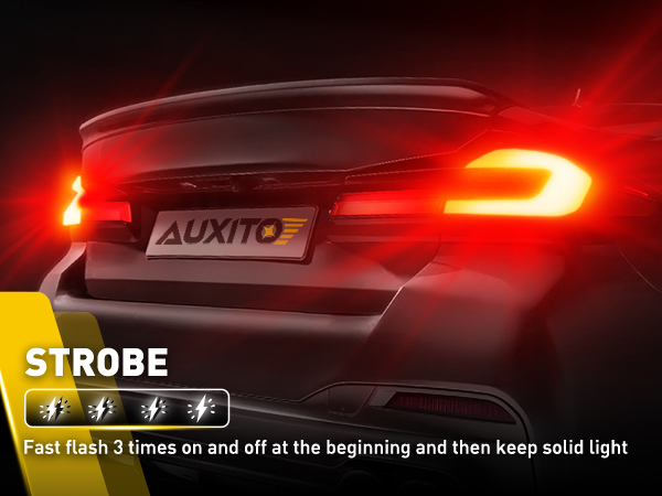 FLASHING STROBE BRAKE LIGHT BULBS