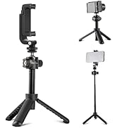 PGYTECH Mini Tripod for Camera with Phone Holder Small Desk Tripod Portable Vlogging Tripod Exten...