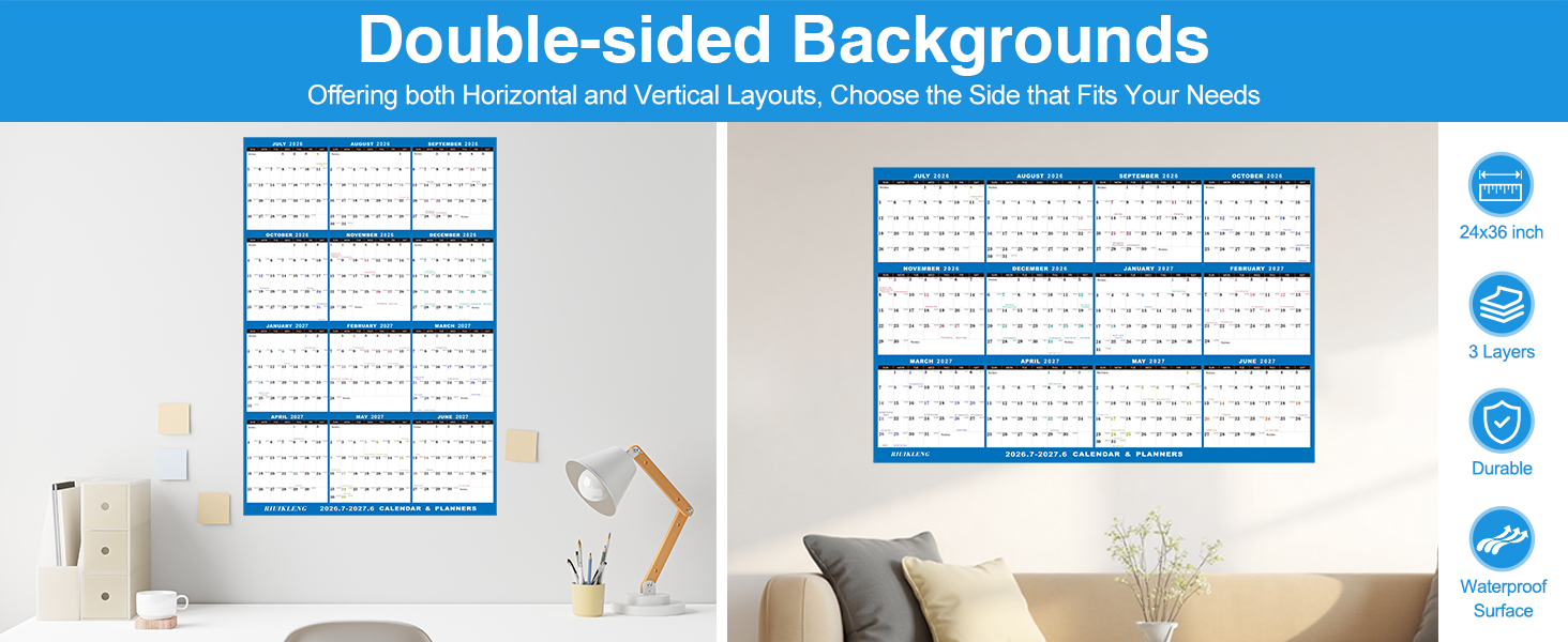 24"x36" Academic Wall Calendar