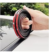 14MM x 23FT T-Shape Car Sunroof Seal Rubber Edge Trim,Cuttable Automotive Weather Stripping with ...
