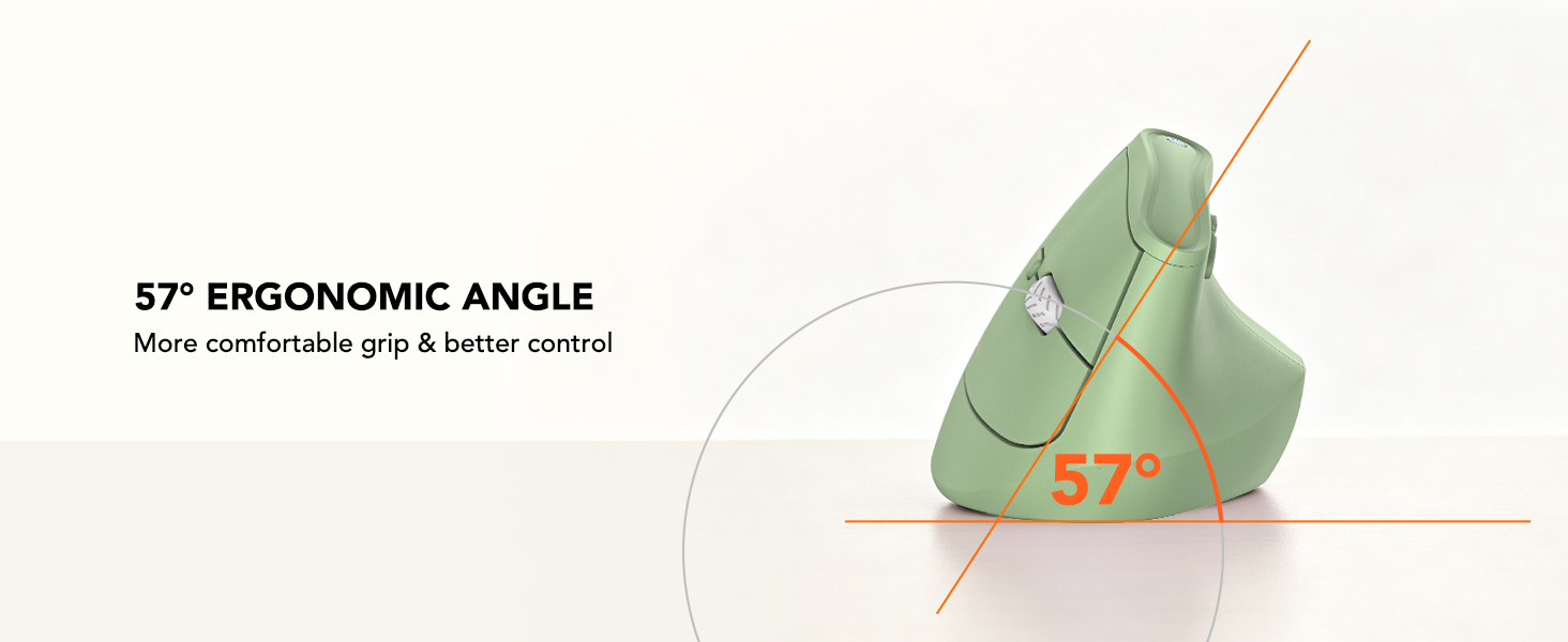 Ergonomic tilt vertical design