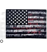Motorcycle Flag 6x9,Motorcycle American Flag,Double Sided Double Stitched,Black
