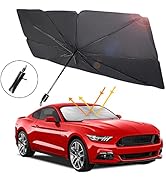 VAGURFO Car Windshield Sun Shade Umbrella,UV Protection ,Car Windshield Sun Shade Umbrella to Kee...