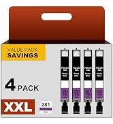 CLI281 PB Ink Cartridge Replacement for Canon CLI-281XXL 281 XXL Photo Blue Compatible with PIXMA...