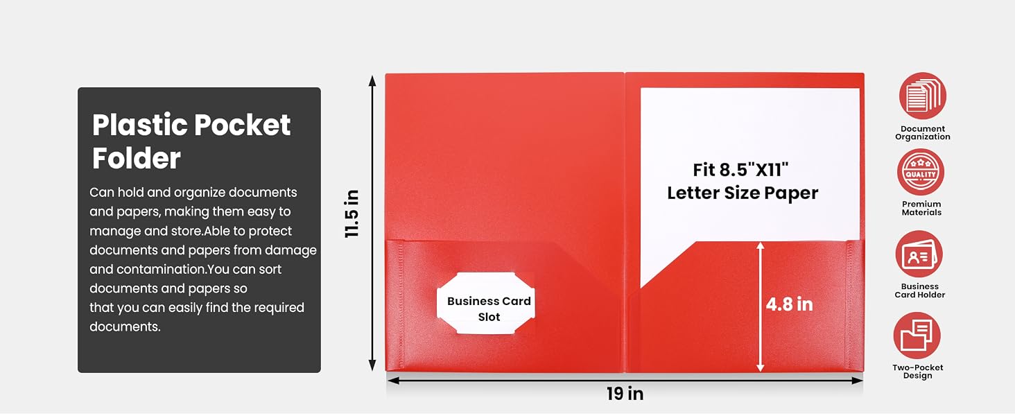 plastic folders