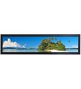 VSDISPLAY 28'' Advertising LCD Monitor 1920x360 IPS Stretched Bar Screen Outdoor High Brightness ...