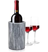 Modern Innovations Marble Wine Chiller Bucket - Wine Bottle Cooler for Parties – Keep Beverages C...