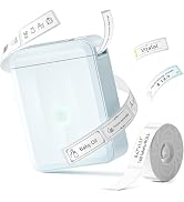 NIIMBOT D110 New Version Label Maker Machine with Tape, Handheld Bluetooth Label Printer, Mini Th...