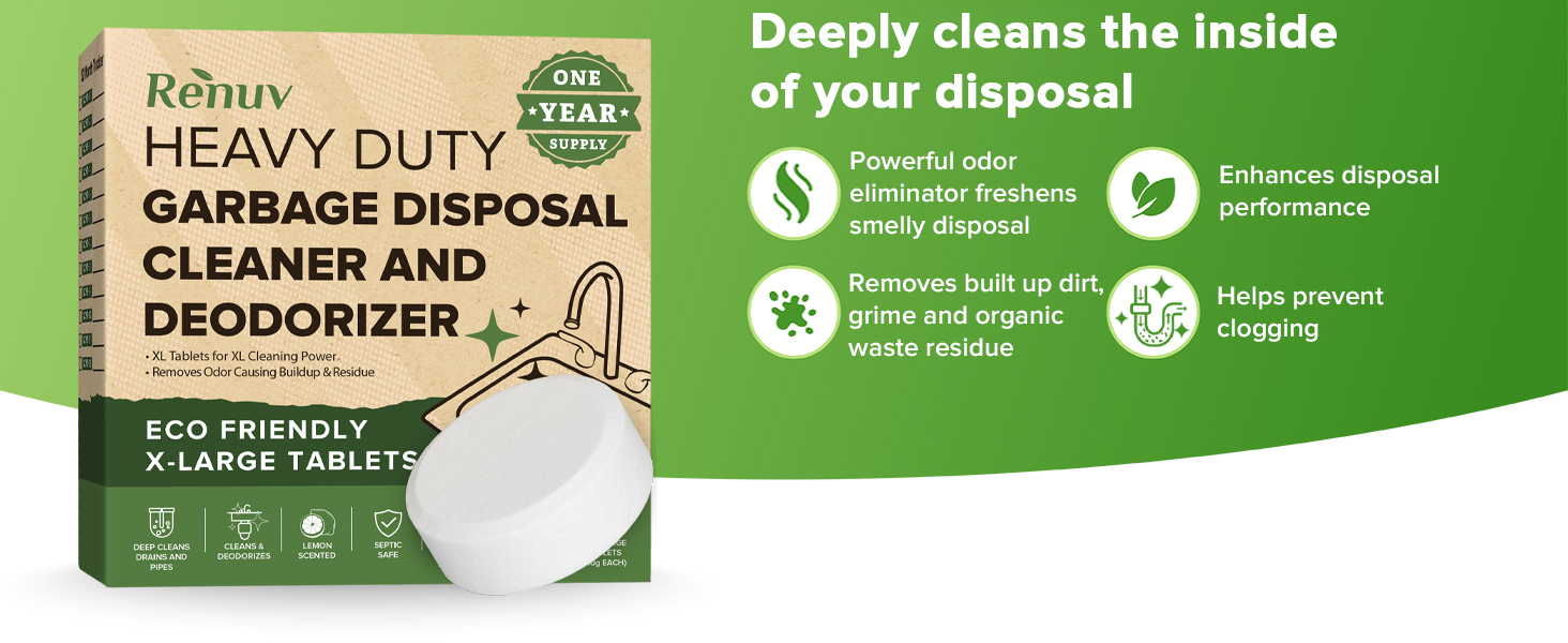 garbage disposal cleaning tablets