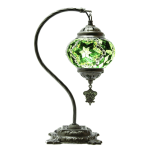 turkish emerald verdant mosaic green lamp