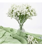 MAQIHAN 10 Baby Breath Artificial Flowers - 7.6" Babies Breath Flowers Artificial Faux Flowers Bo...