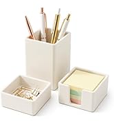 minimaliving Aesthetic Silicone Desk Organizer Set of 3,Modern Office Desk Accessories with Pen H...