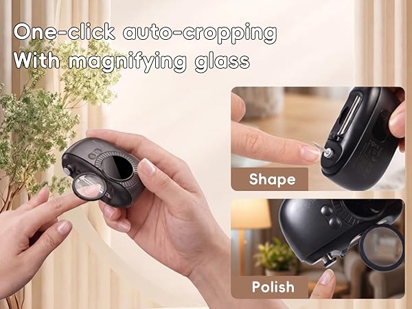 One-Click Auto-Cropping With Magnifying Glass