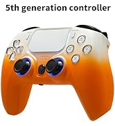NBCP PS4 Wireless Controller with 1200mAh Battery, Hall Effect Triggers, RGB Lighting - Compatibl...