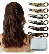 Fallinlocks 6 Pack Prestige Hair Pins for Women, 3.15" Medium French Hair Pins for Thin & Thick H...
