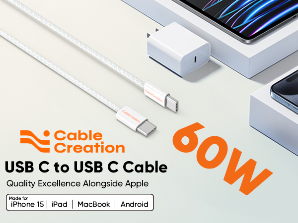 usb c to usb c cable 60w
