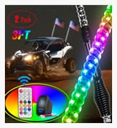 Nilight led whip light, led rock lights, antenna whips