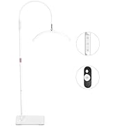 Mznoo Lash Light for Eyelash Tech, Half Moon Light for Lashes and Estheticians, LED Floor Lamp fo...