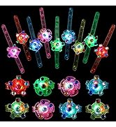 20 Pack Christmas Party Favors for Kids 4-8-12, Led Light Up Bracelet Glow in The Dark Bracelets,...