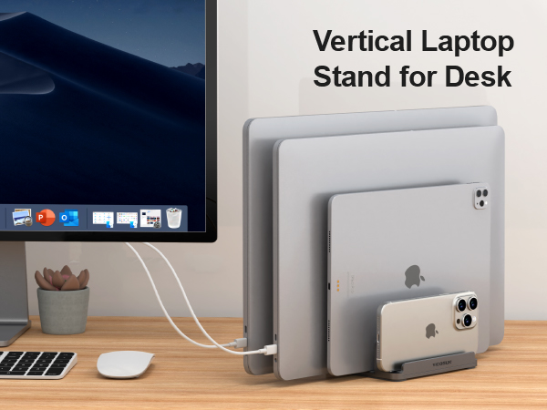 Vertical Laptop Stand for Desk