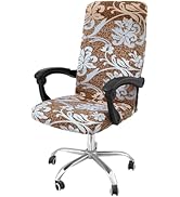 Smiry Stretch Printed Office Computer Chair Covers, Universal Desk Rotating Chair Slipcovers Remo...