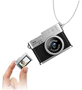 Mini Keychain Camera, 1080P Small Retro Nostalgic Camera Compact Video Recorder, for Travel Study...