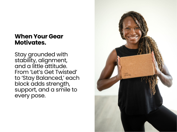 Supportive & Sturdy cork yoga blocks