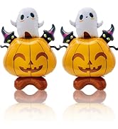 Pumpkin Balloons Halloween Balloons Self Standing Orange Pumpkin Balloons White Ghost Balloons fo...