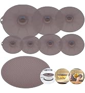 Food Cover for Splatter Guard Silicone Trivet Pot Holders Drying Baking Place Mat Silicone Bowl C...