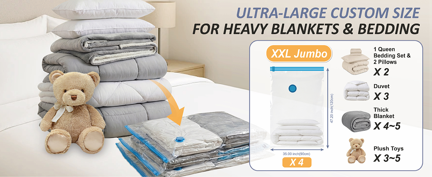 xxl jumbo vacuum storage bags