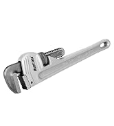 HURRICANE 14-Inch Aluminum Pipe Wrench,Heavy Duty Adjustable Plumbing Wrench,Straight Handle Plum...