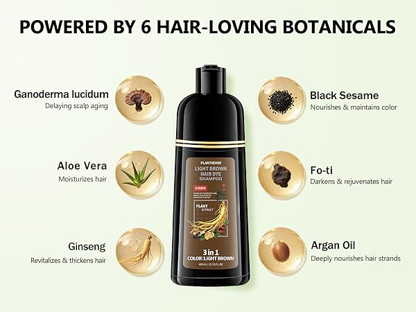Natural Hair Dye Shampoo