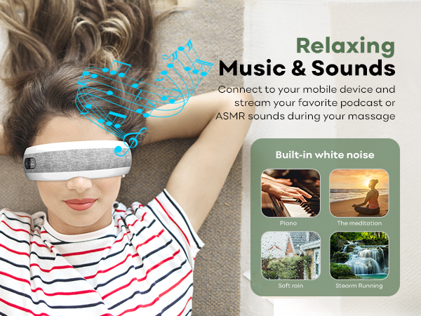 Relaxing Music & Sounds Connect to your mobile device and stream your favorite podcast or ASMR sound
