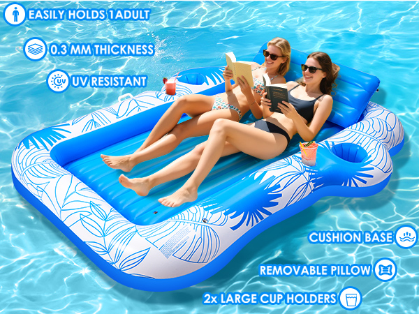 comfortable pool floats