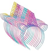 URSKYTOUS 18Pcs Unicorn Birthday Party Favors Unicorn headbands for Girl Halloween Christmas Part...