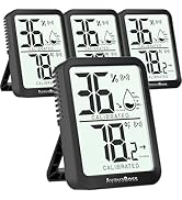 AyayaBoss 4 Pack Humidity Gauge, Room Thermometer for Home, Digital Mini Hygrometer Indoor Thermo...