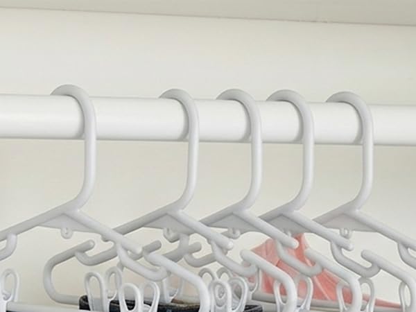 Kids Clothes Hangers with Clips, 18-Pack
