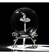 HDCRYSTALGIFTS 3D Laser Engraved Ballerina Dancing Crystal Ball Paperweight Elegant Ballet Dancer...
