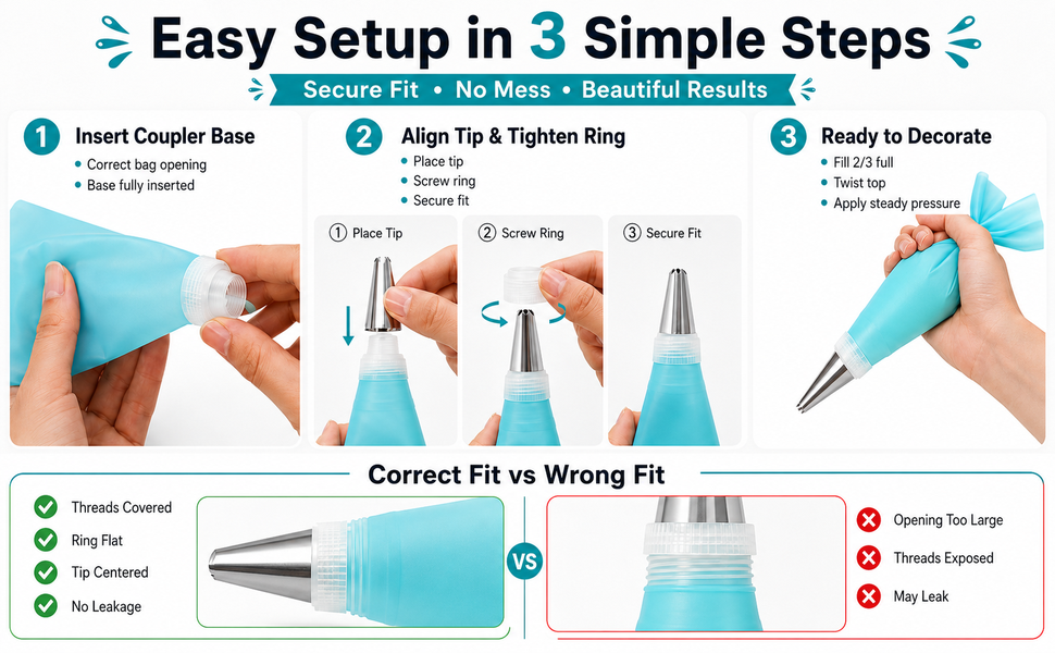Piping Bags and Tips