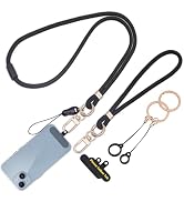 LUCKINEE Cell Phone Lanyard with Safety Breakaway Buckle, Phone Neck Strap and Wrist Lanyard Stra...