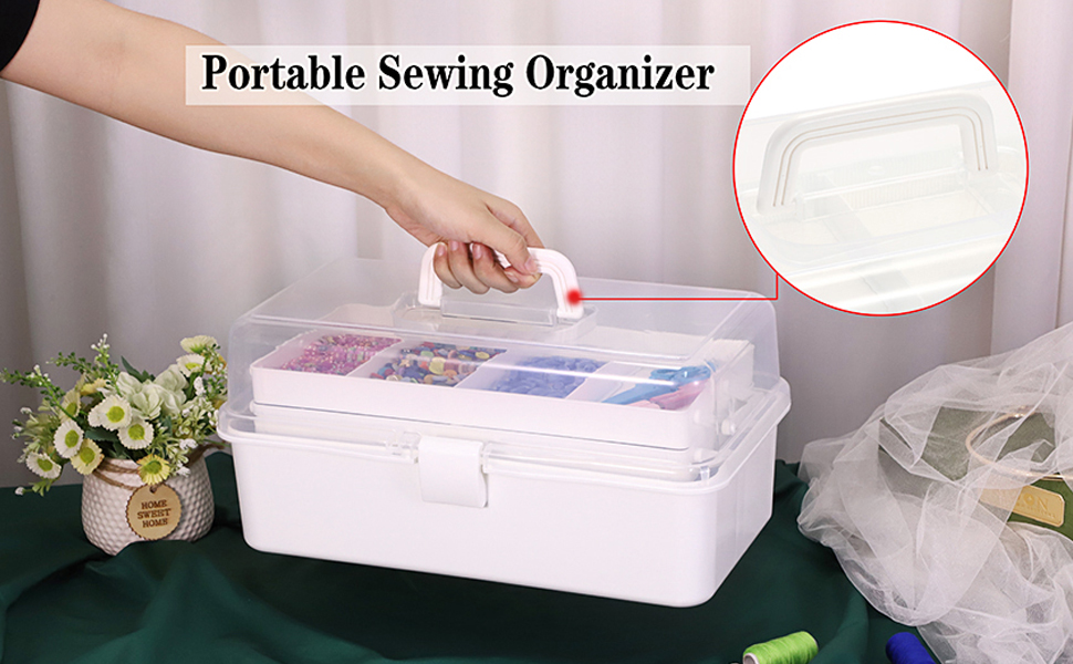 Plastic Storage Box with Removable Spacers