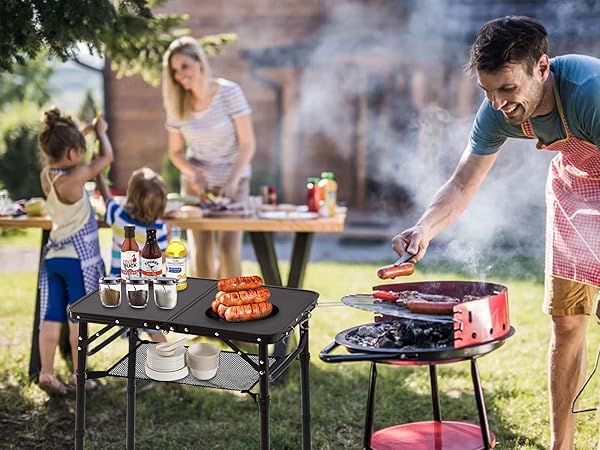 grill folding table bbq