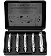 Screw Extractor Kit with Drill Bits, Rusty & Stripped Screw Remover Tools for Broken Bolts Nuts -...