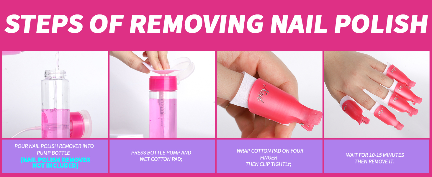 Nail Polish Gel Remover Tools Kit