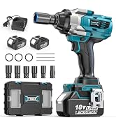 Cordless Impact Wrench 1/2 inch Compatible with Makita 18V Battery, 1000Ft-lbs (1360N.m) Brushles...