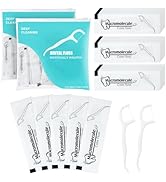 Individually Wrapped Dental Floss Picks Bulk Disposable Flossing Sticks Teeth Cleaning and Oral C...