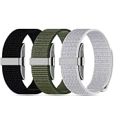 Polyjoy 3-Pack Nylon Loop Sport Replacement Bands Compatible with Hume Health Band, Soft Breathab...